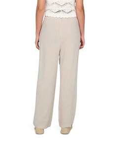 ONLSIESTA MW PULL-UP LINEN BL N dames broek ecru