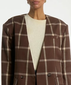 Dames blazer bruin
