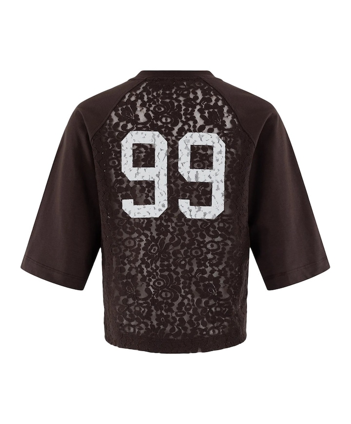 Dames T-shirt bruin