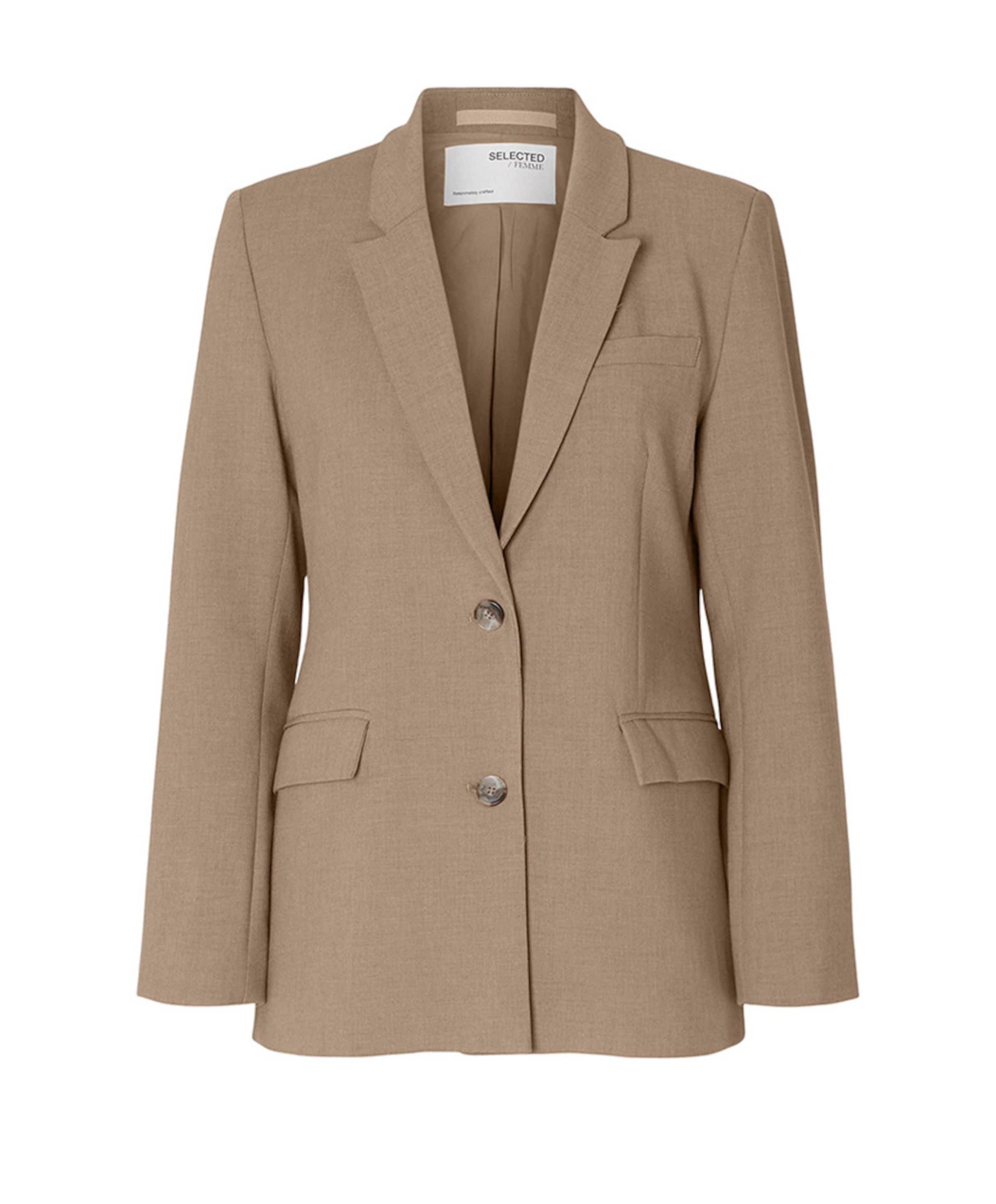 Dames blazer beige