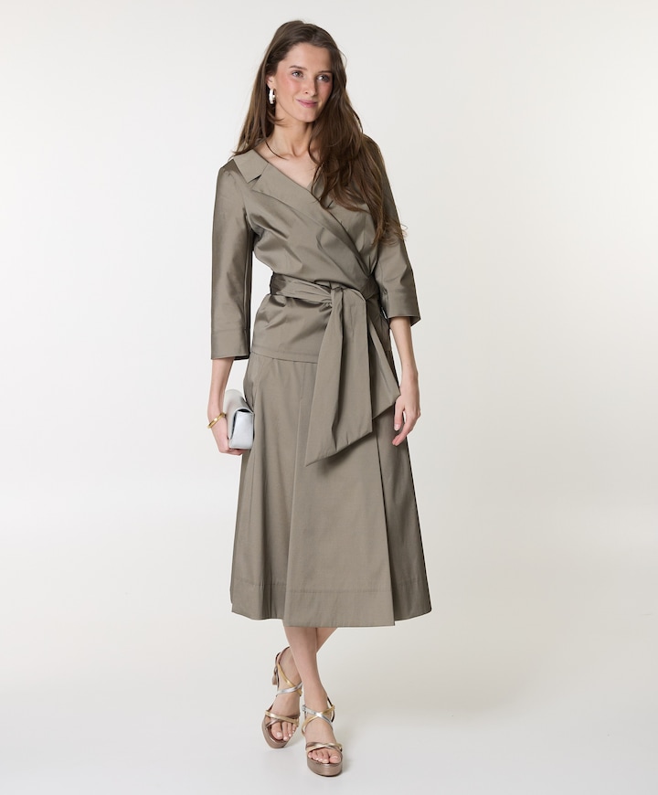 Dames blouse bruin