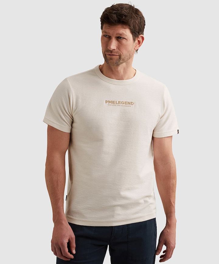 Heren T-shirt ecru