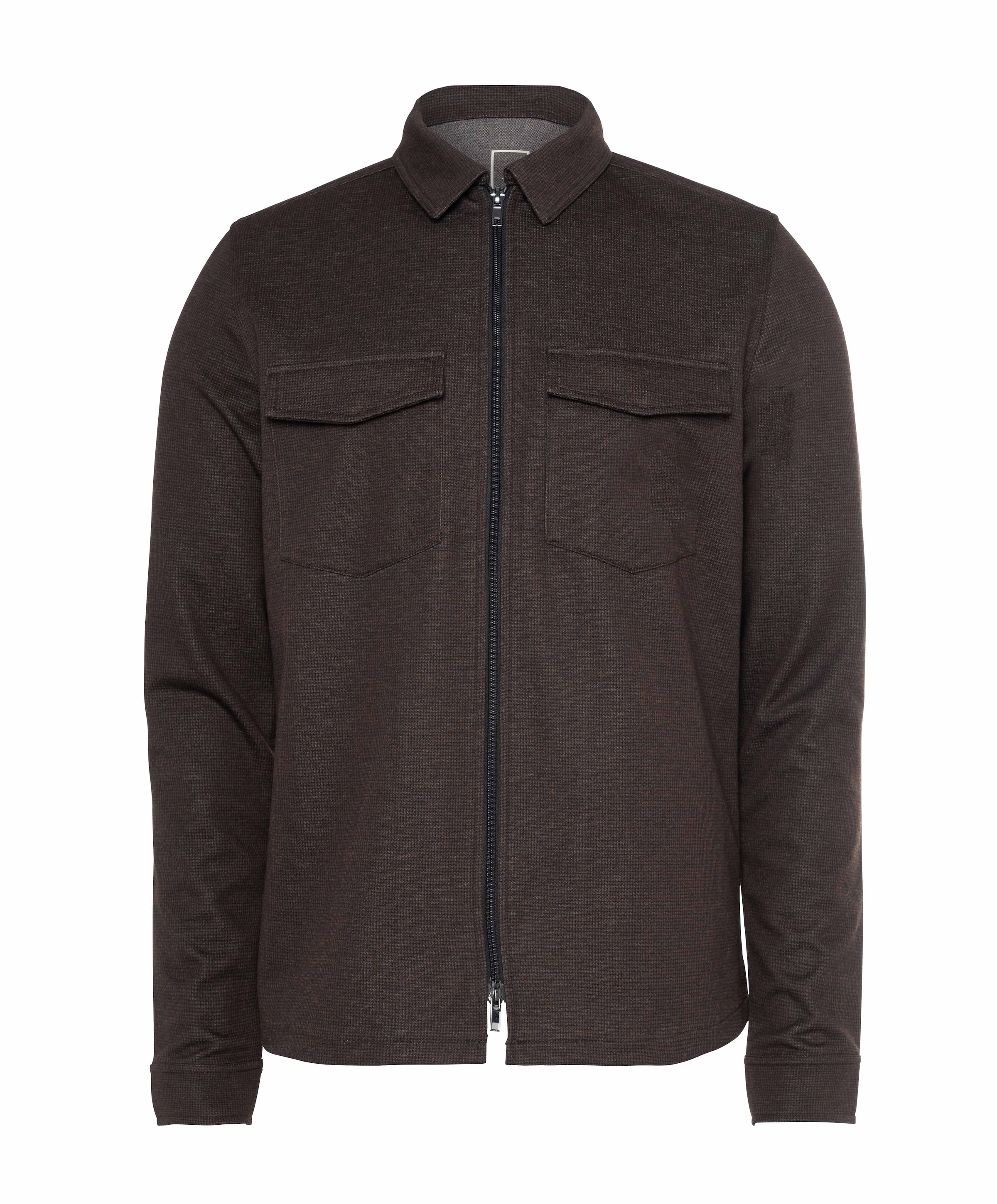 Heren overshirt bruin