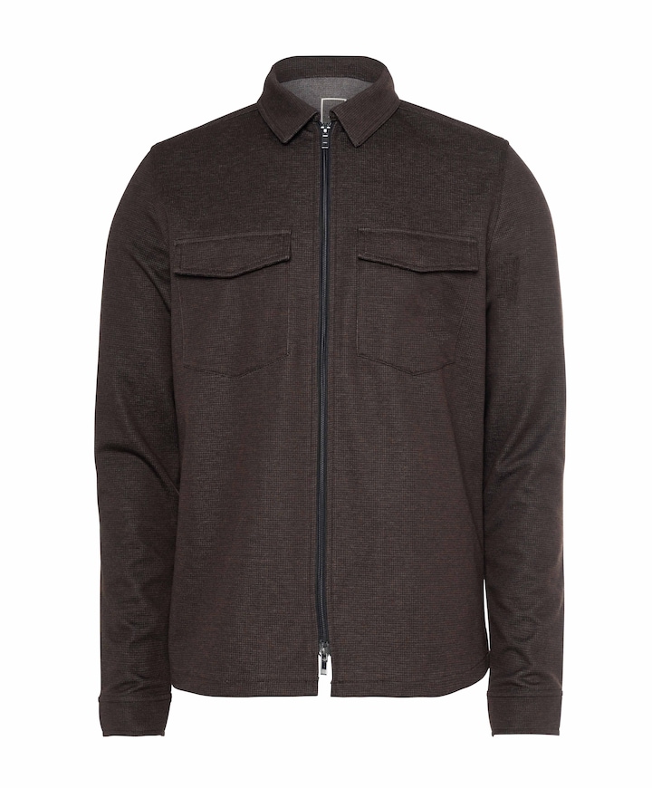 Heren overshirt bruin
