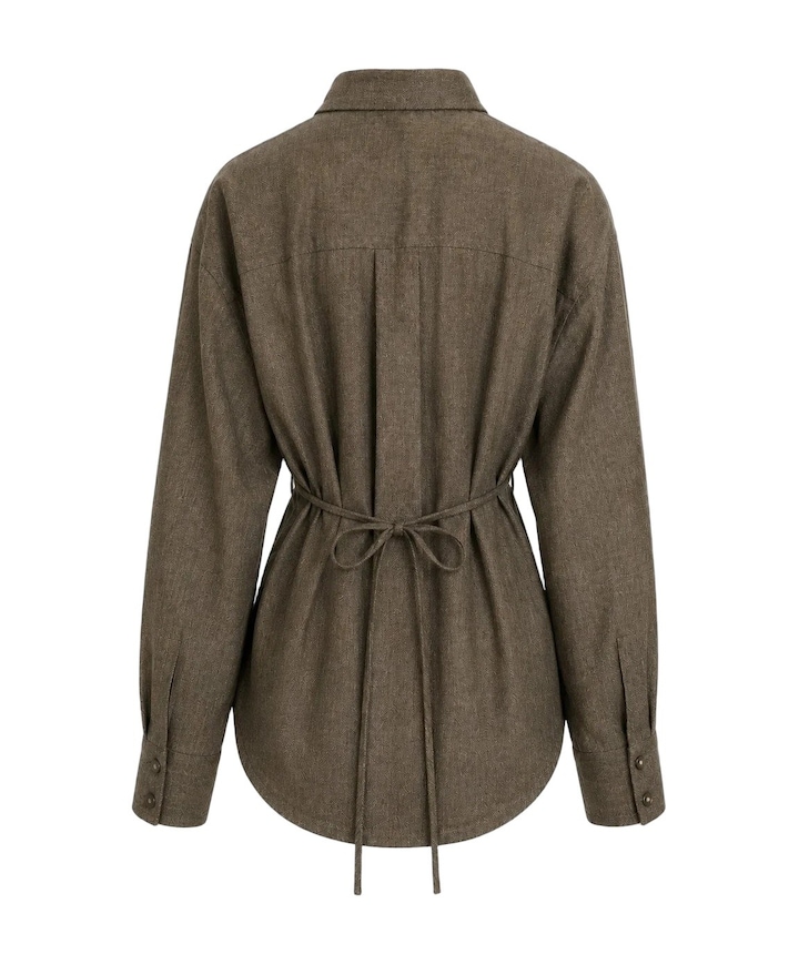 Dames blouse beige