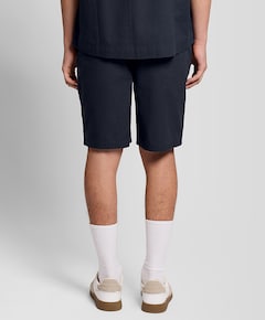 Linen blend short jongens korte broek blauw