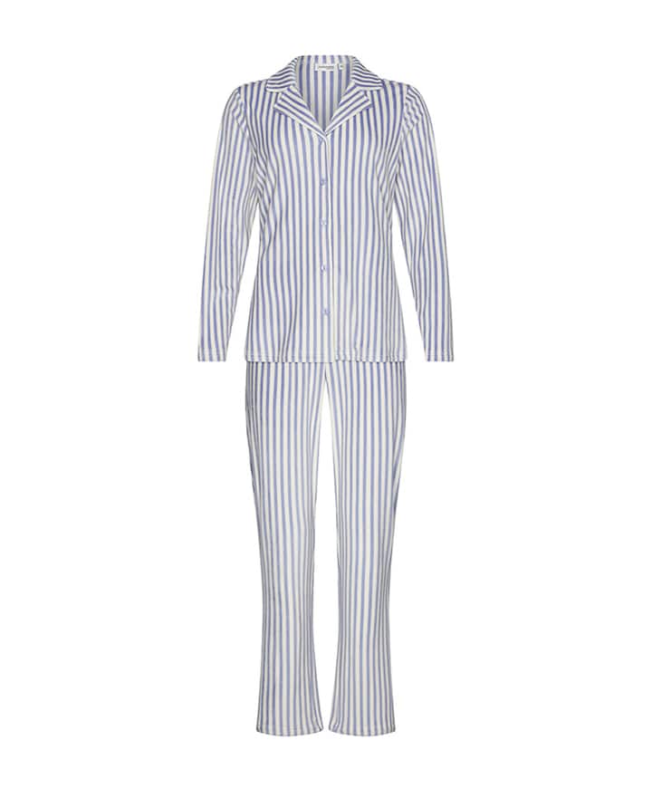 Dames pyjamaset blauw