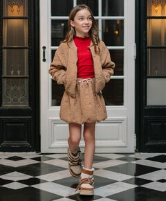 Meisjes rok beige