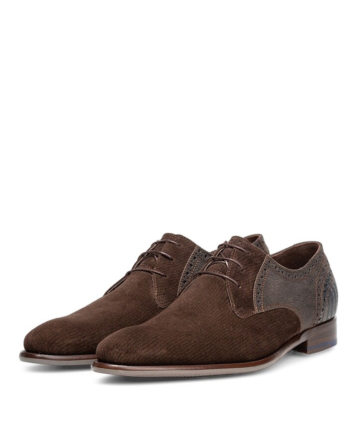 heren veterschoenen bruin