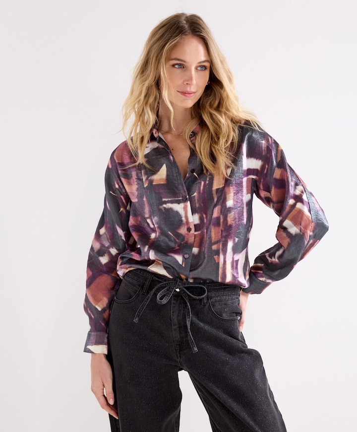 Dames blouse multicolor