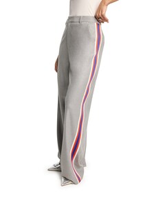 COATED HERRINGBONE broek grijs