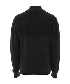 Heren trui met rits groen