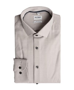 Heren overhemd lange mouw bruin