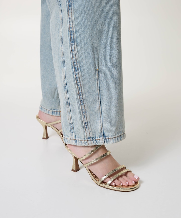 dames sandalets goud