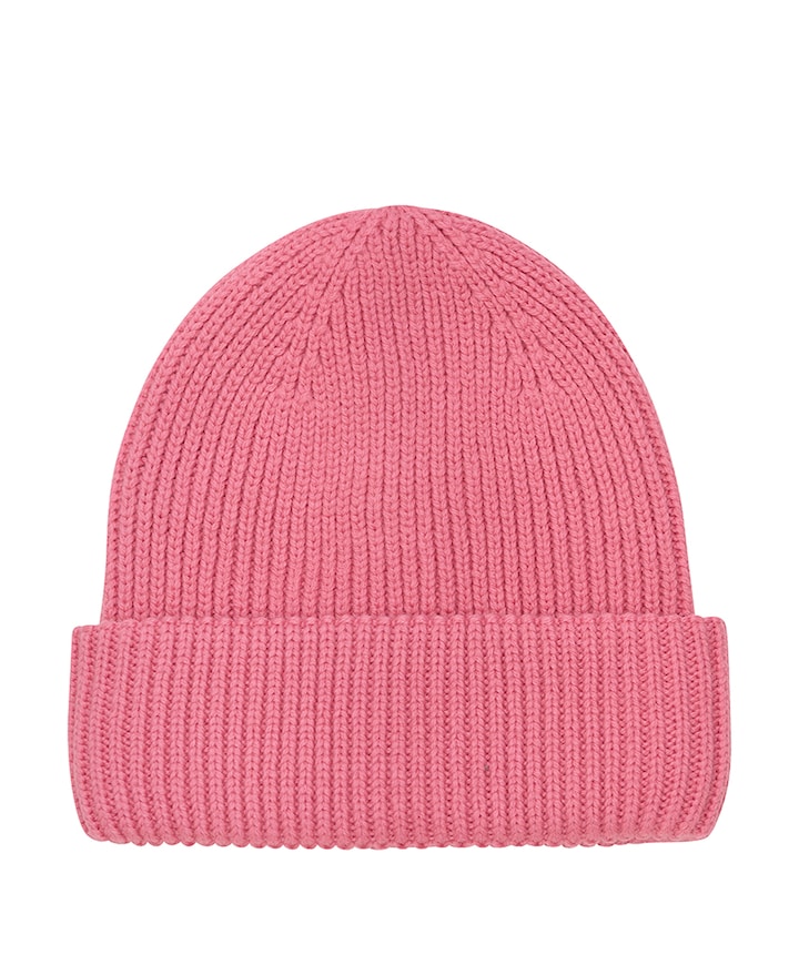 Uniseks muts met voering  roze