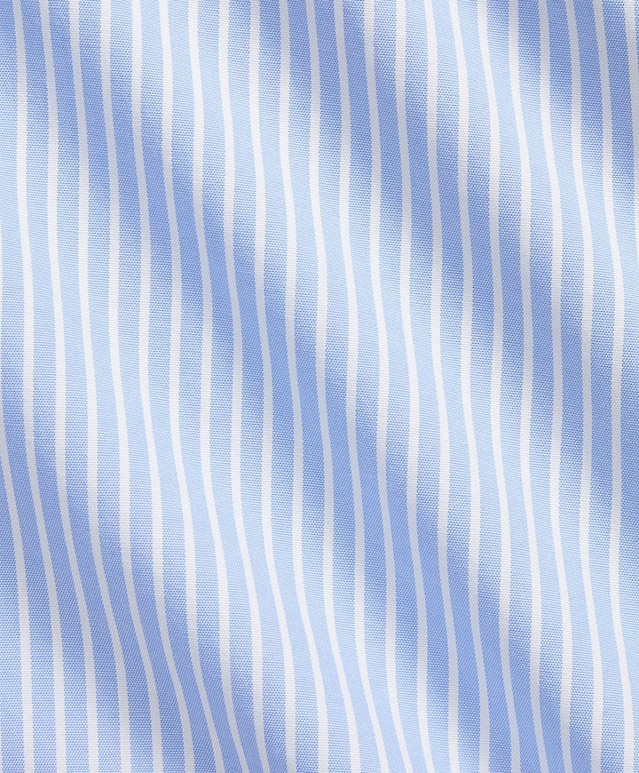 Heren overhemd lange mouw blauw