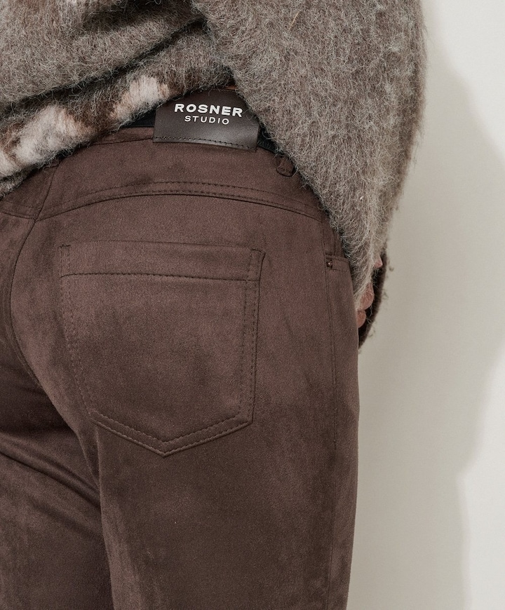 Antonia Bootcut dames broek bruin