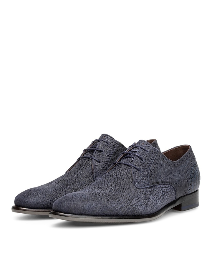 heren veterschoenen blauw