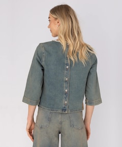 Dames blouse blauw