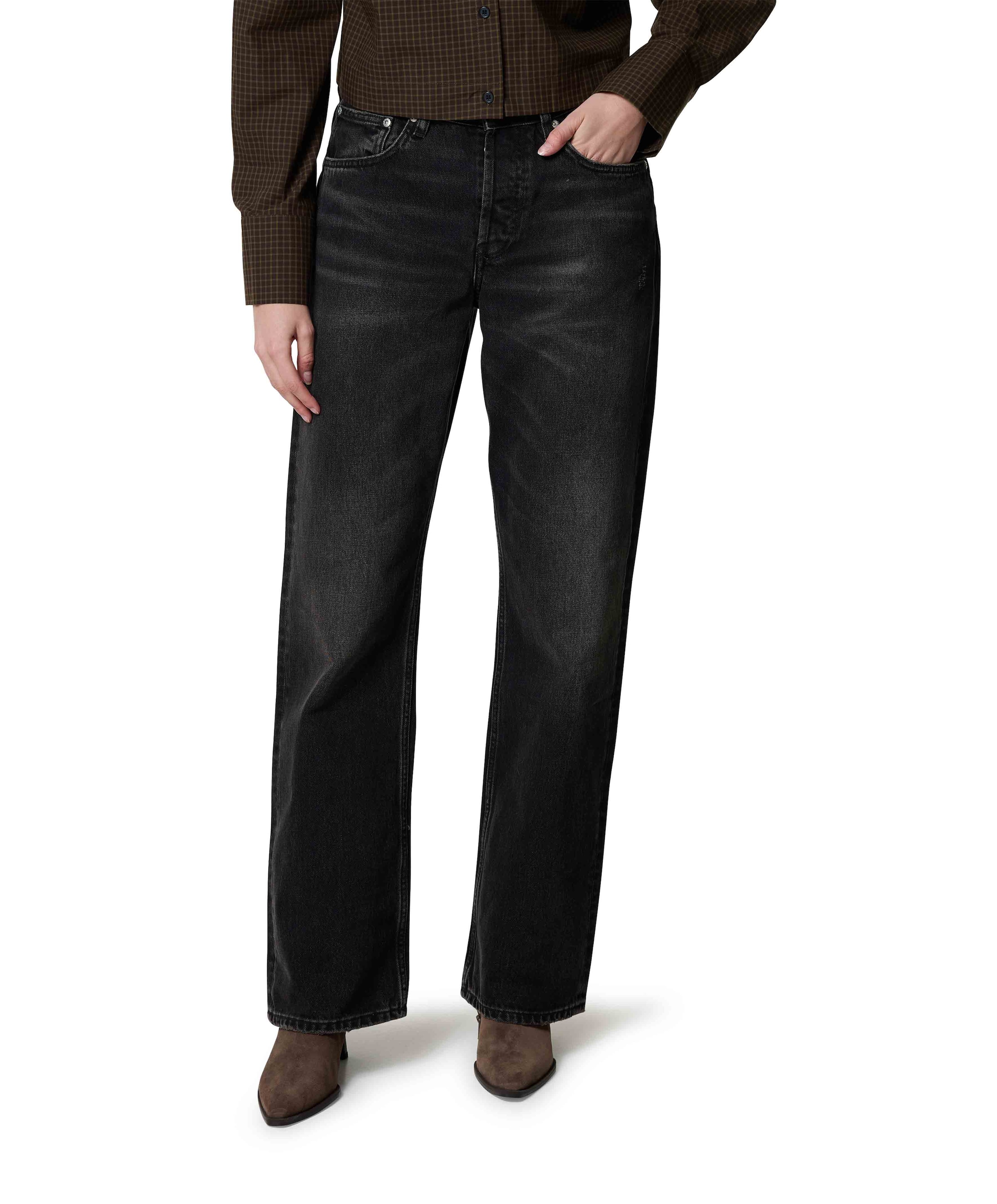 Baggy 80s dames jeans zwart