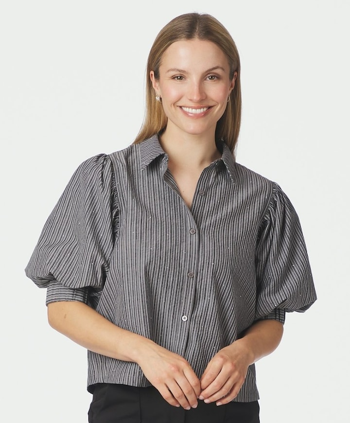 Dames blouse grijs