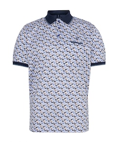 Heren polo blauw