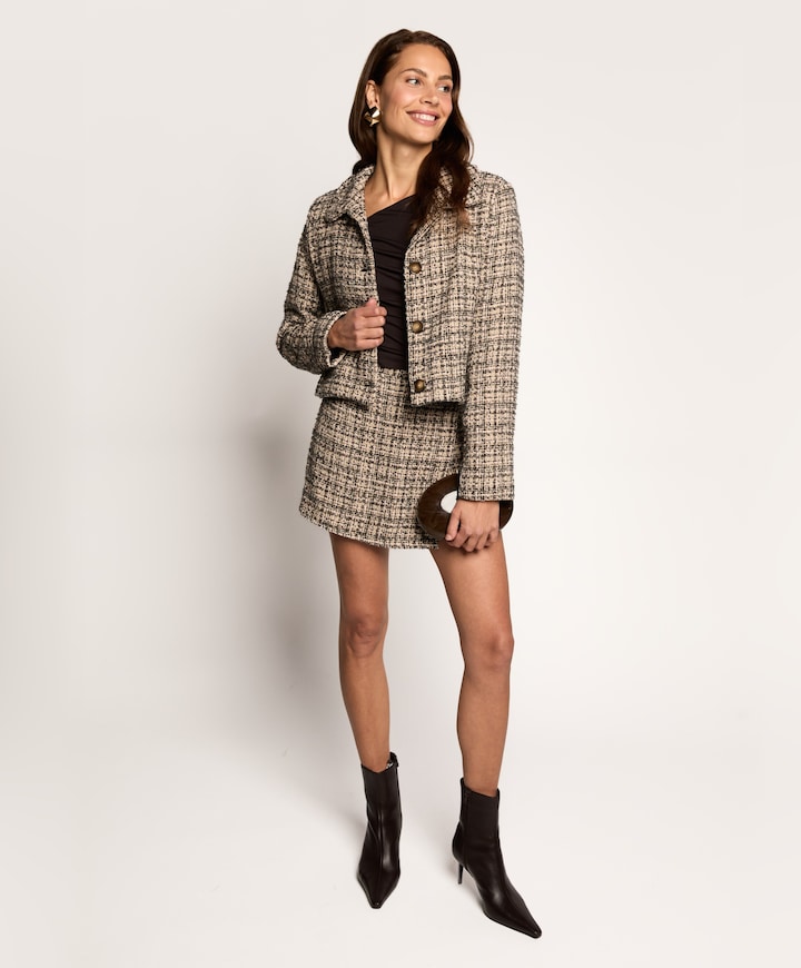 Dames jas beige