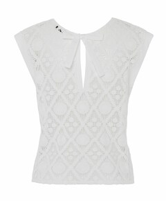 Dames top ecru