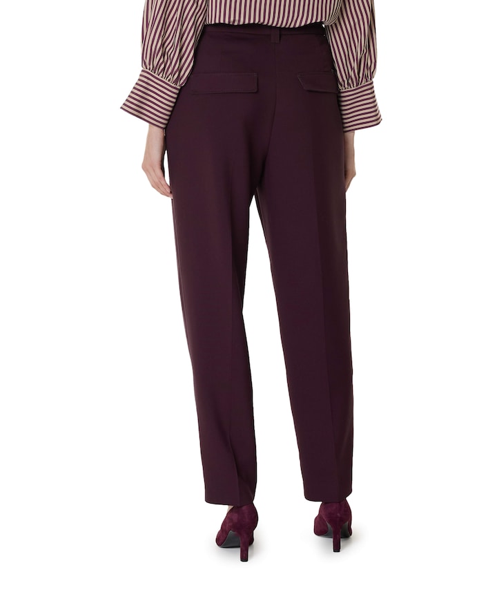 Mara Momfit Pleat dames broek paars