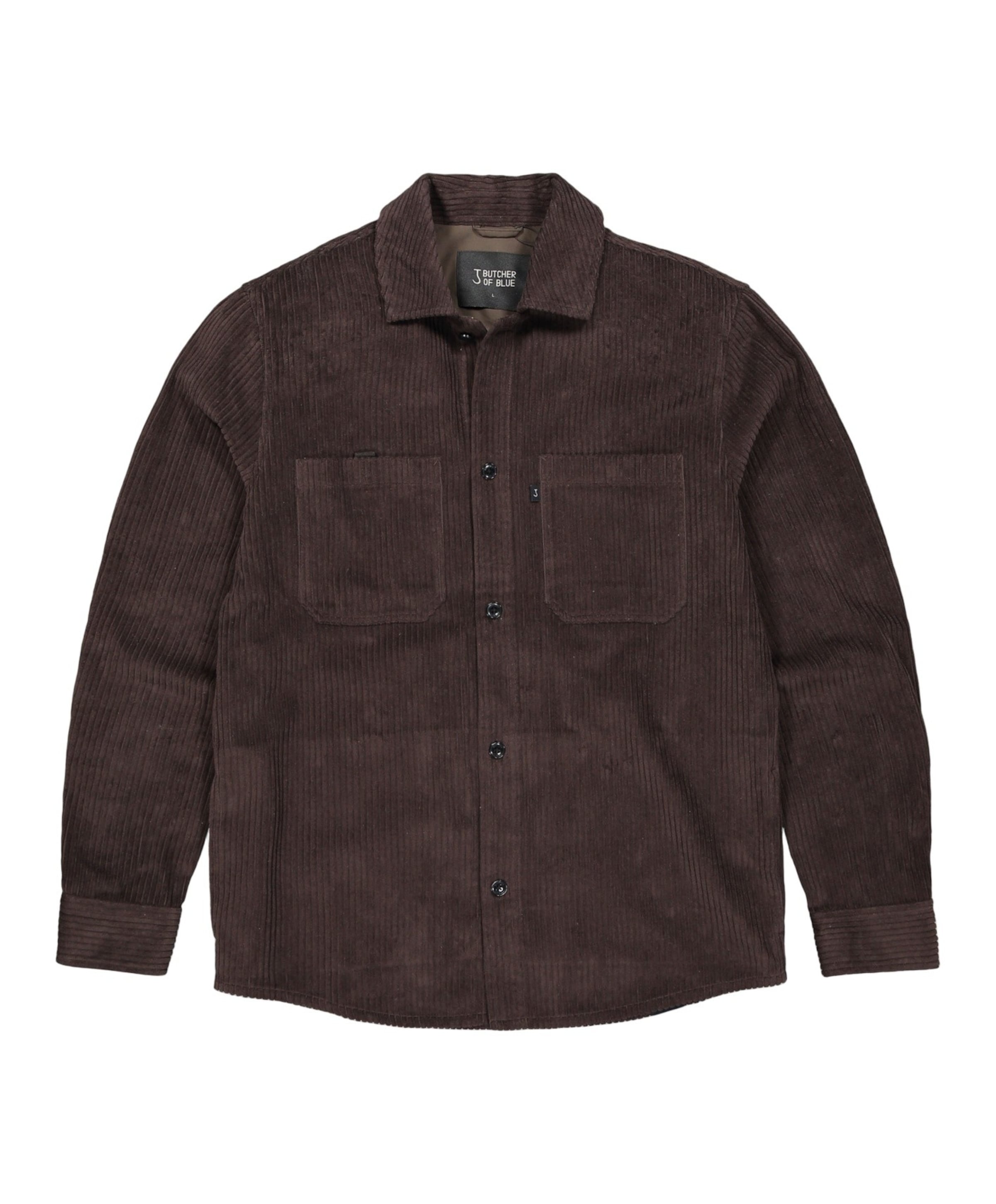 Heren overshirt bruin