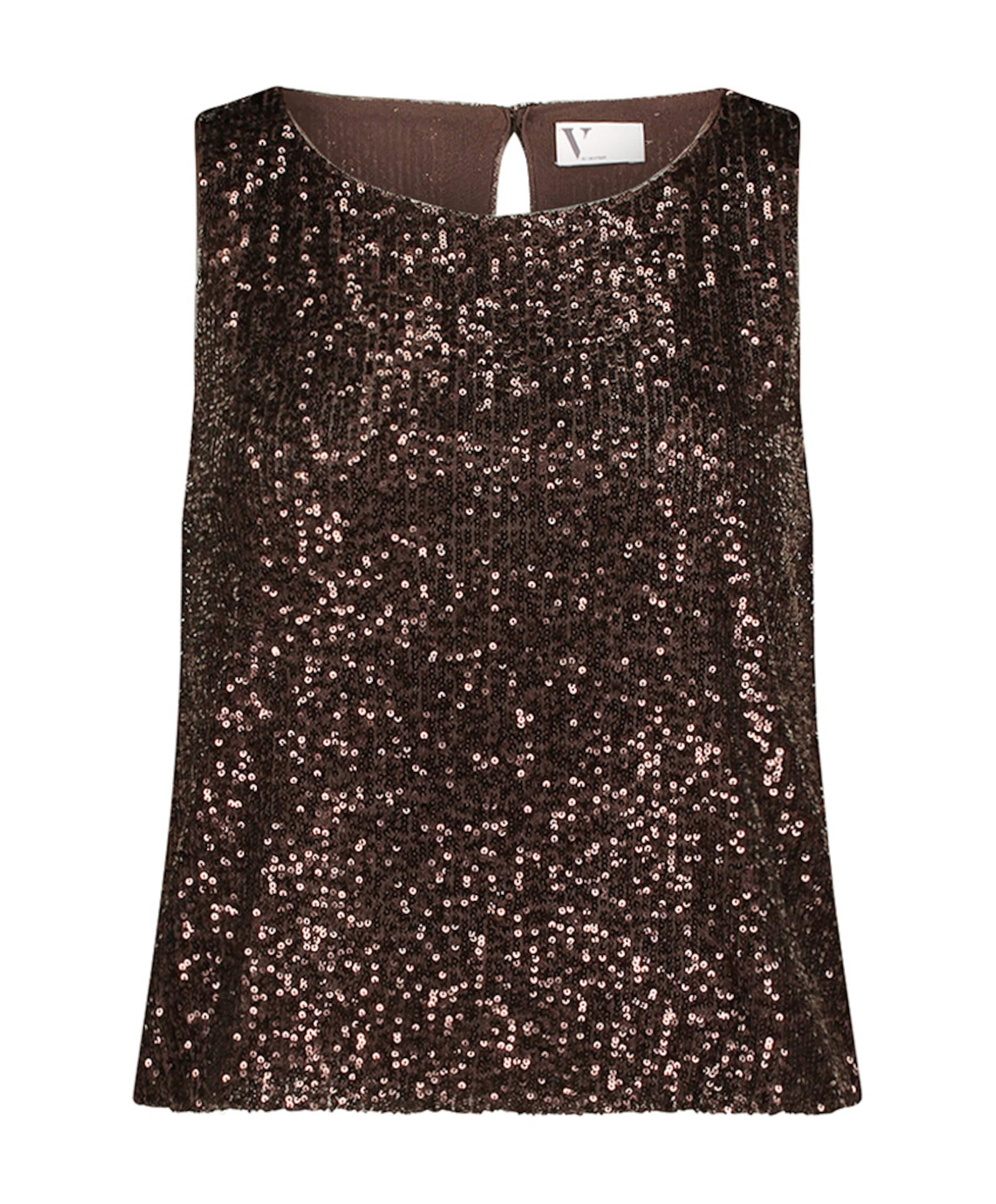 Dames top bruin