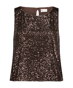 Dames top bruin
