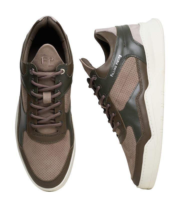 Low Top Ghost Paneled heren sneakers groen