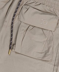 crinkle utility dames korte broek grijs