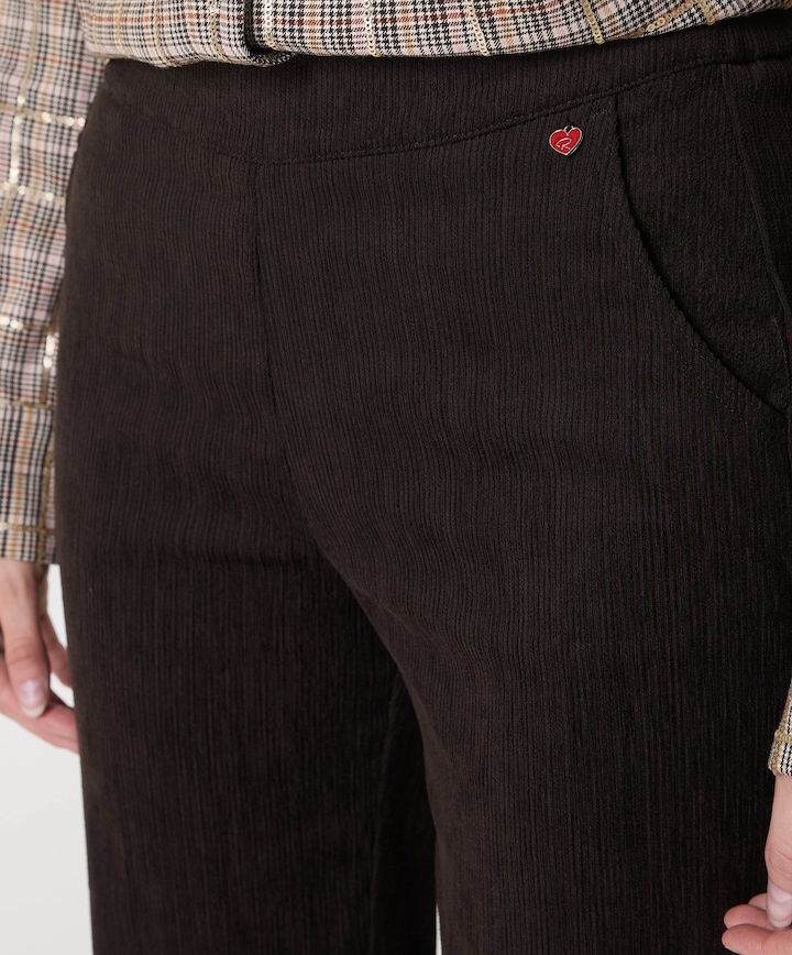 Scarlet Wide Leg dames broek bruin