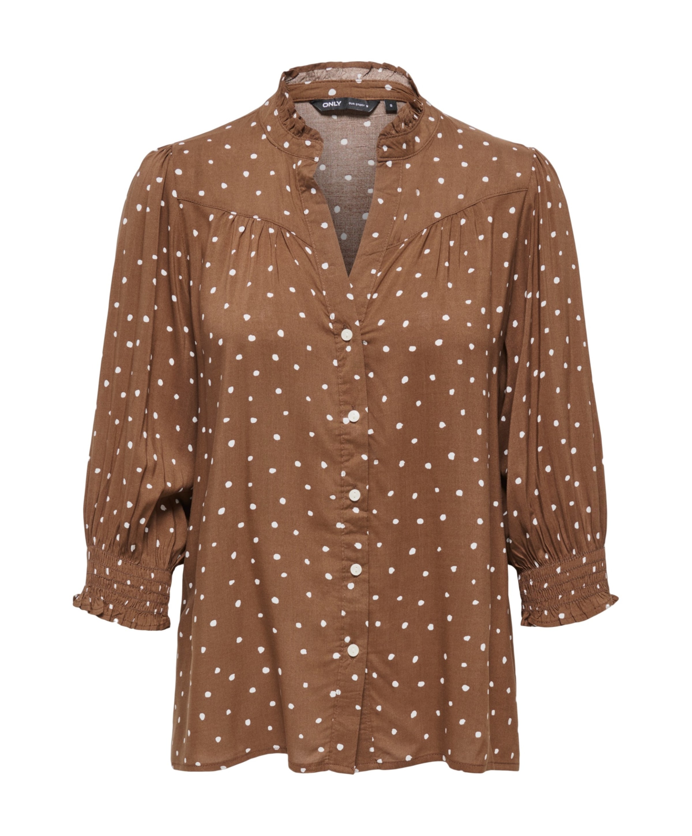 Dames blouse bruin