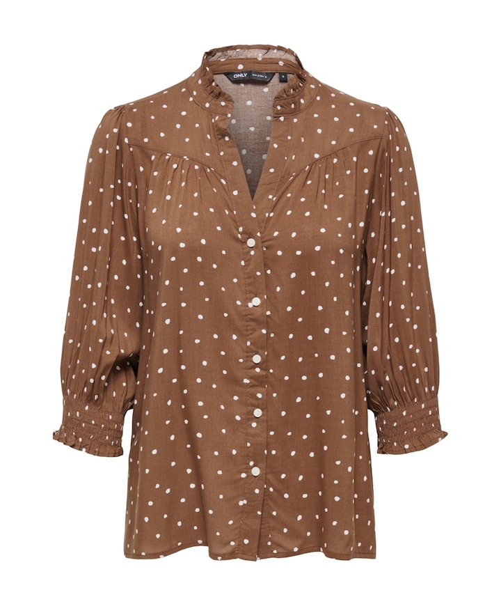 Dames blouse bruin