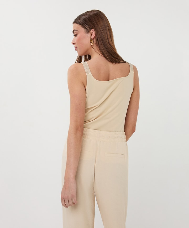 Dames top beige