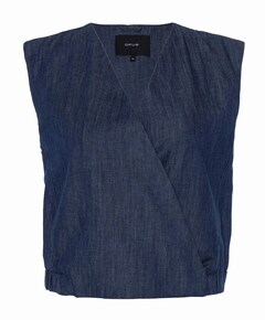 Dames gilet blauw