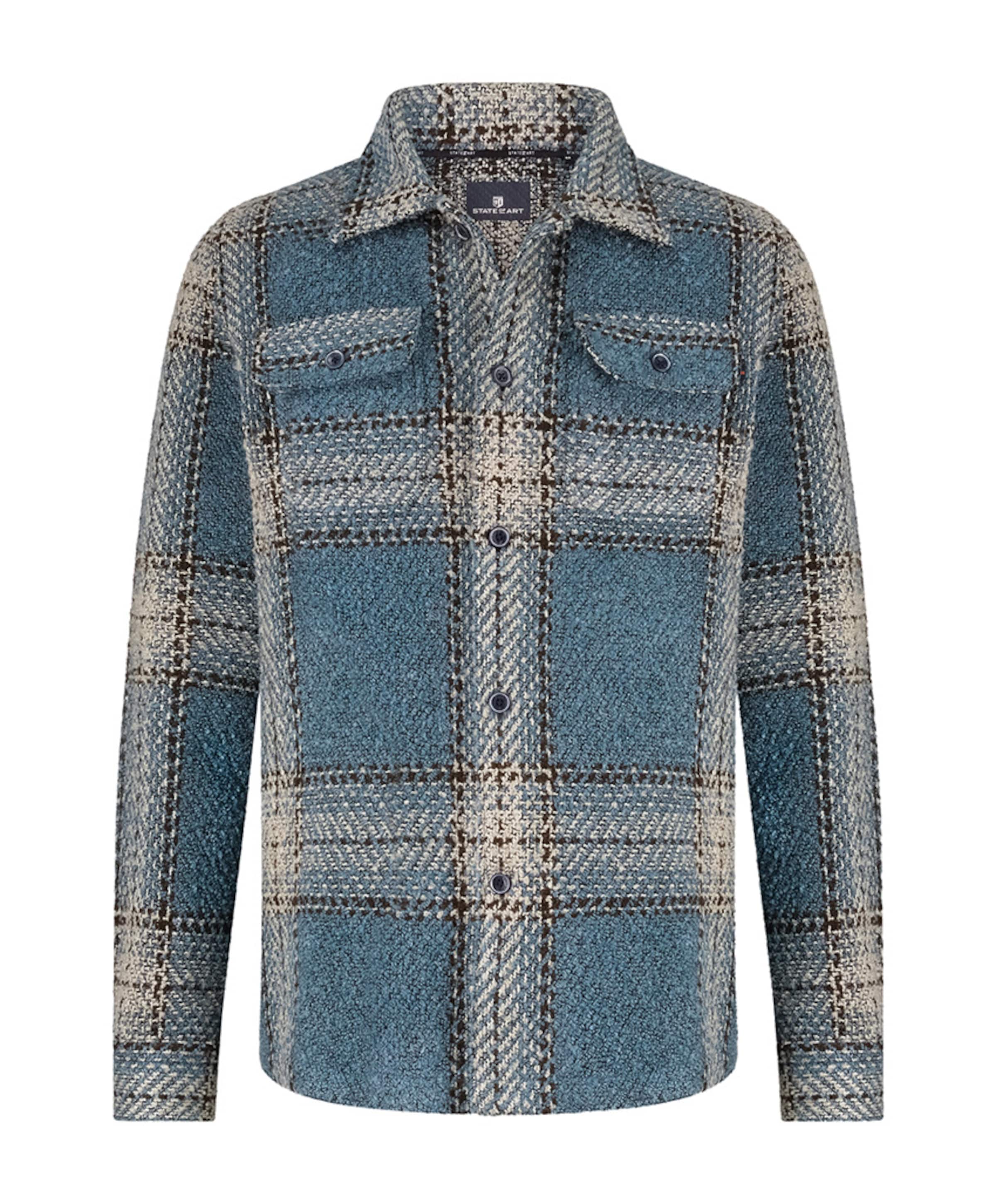 Heren overshirt blauw