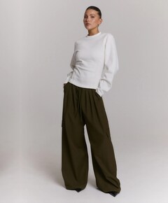 Dames longsleeve ecru