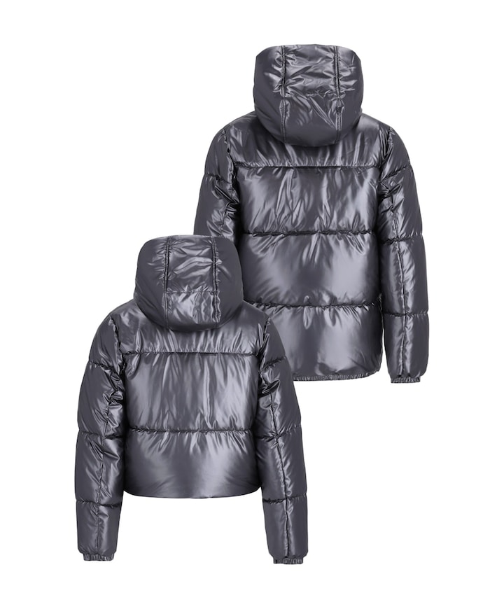 Meisjes jas zilver