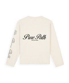 Heren longsleeve beige