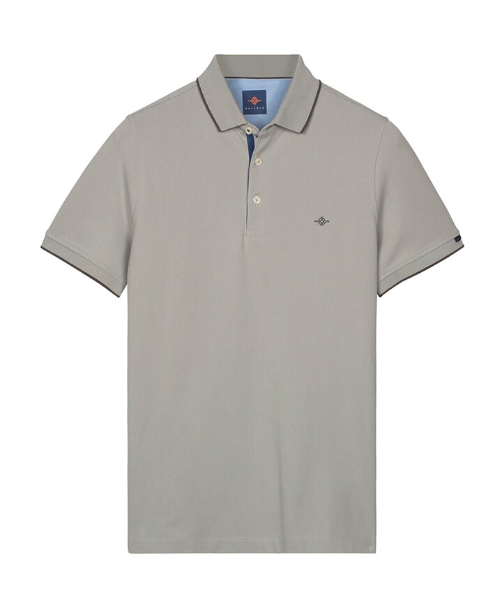 Heren polo grijs