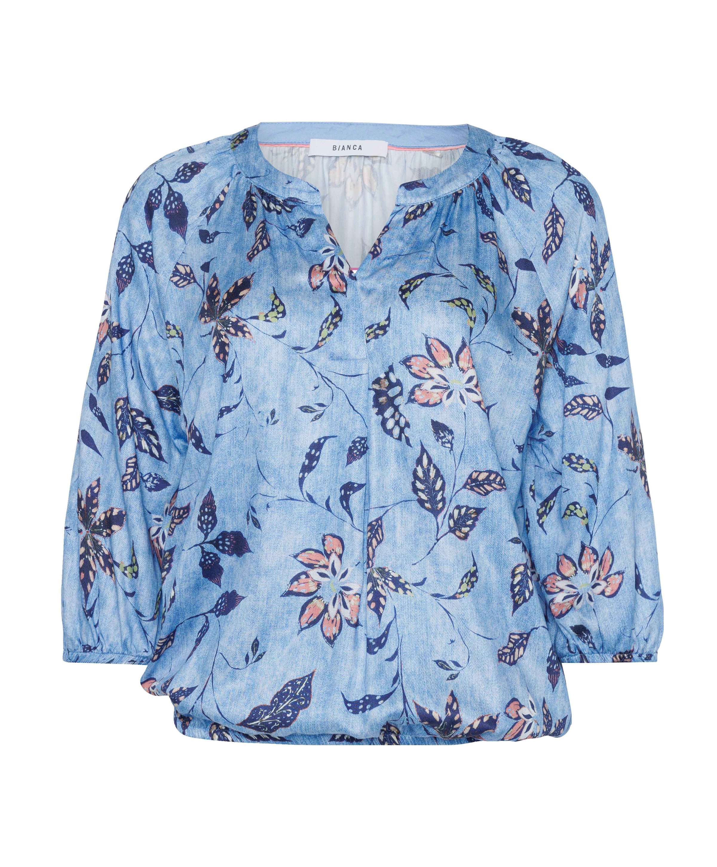 Dames blouse blauw
