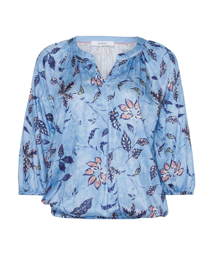 Dames blouse blauw