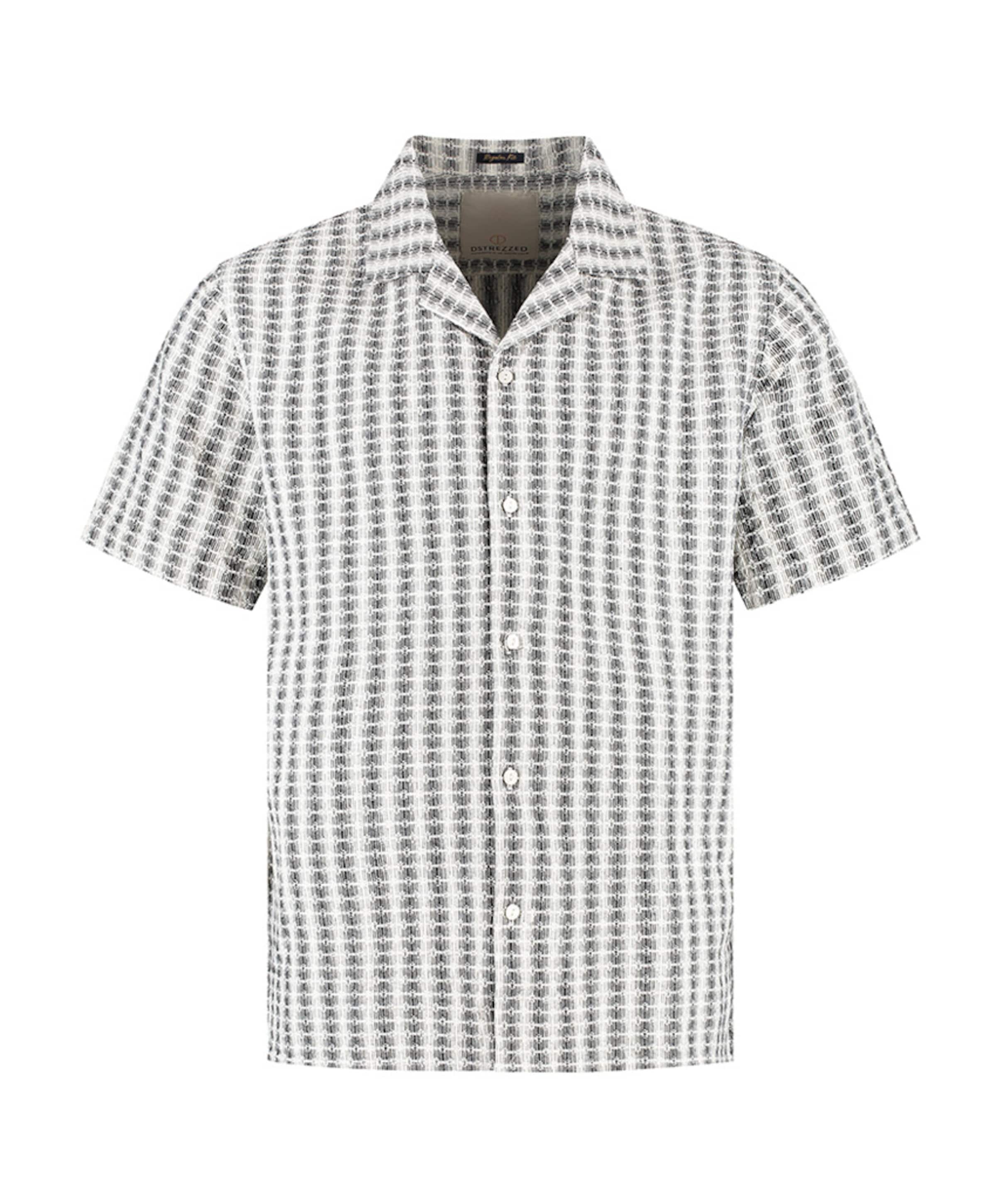 Heren overhemd korte mouw beige