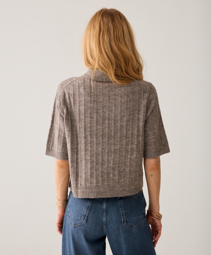 Dames vest beige