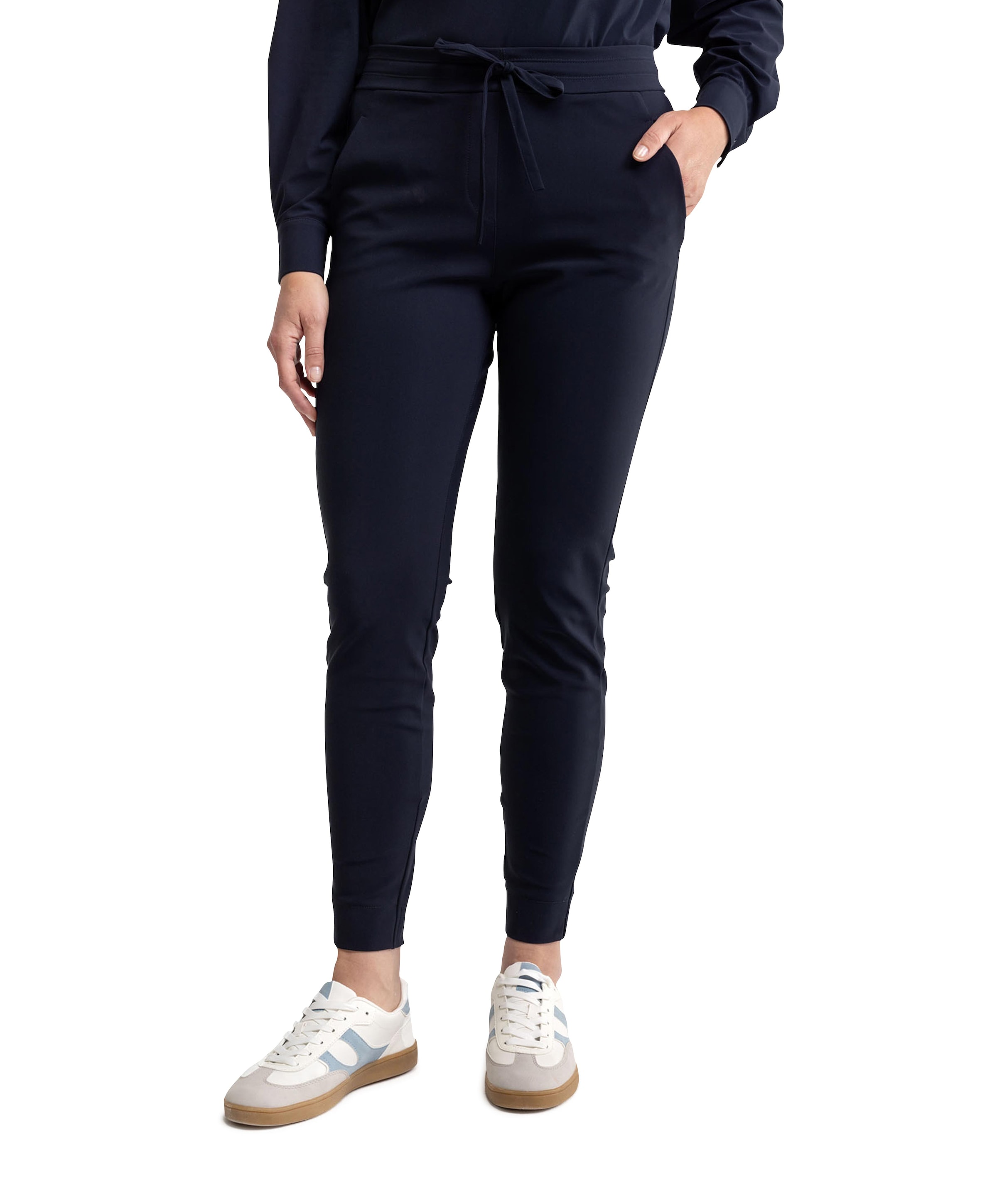 Downstairs bonded trousers blauw