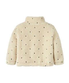 Meisjes jas ecru